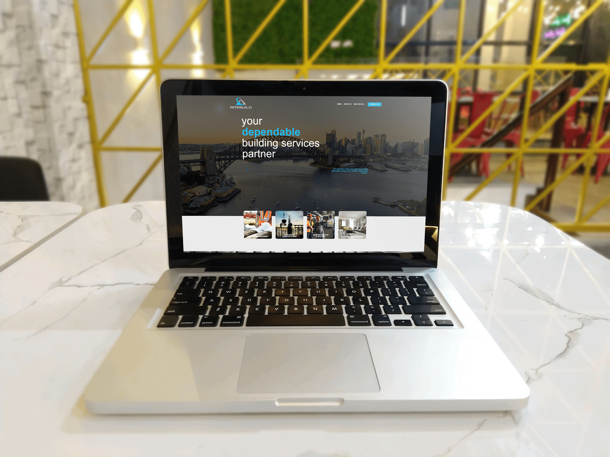 Ritebuild Website Mockup Design