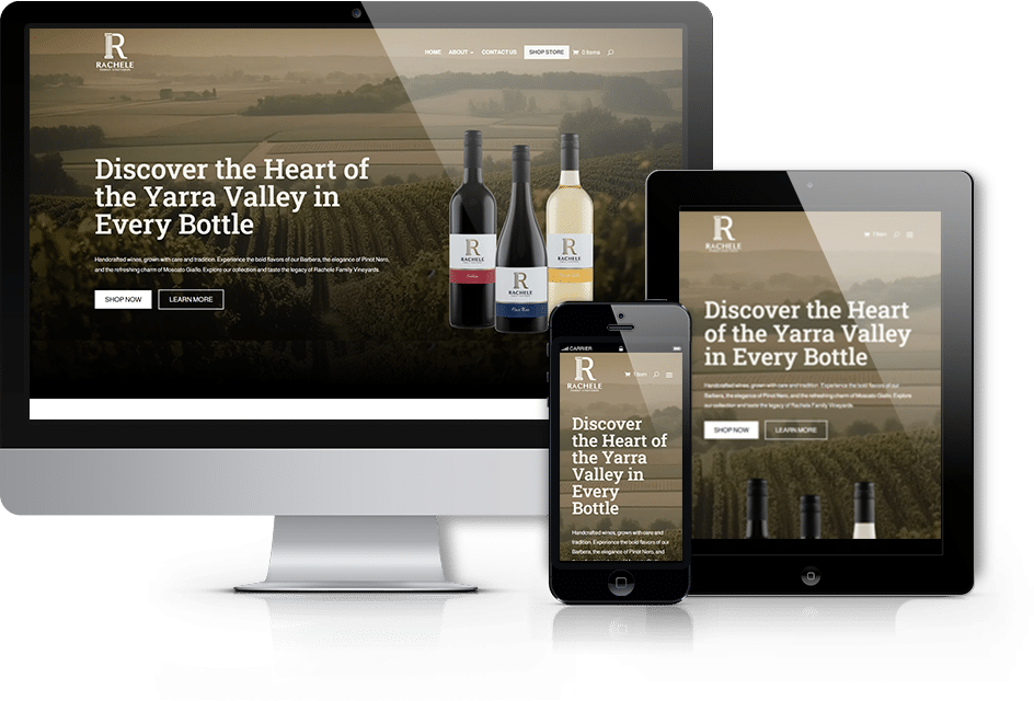 Rachele Family Vineyards | Yarra Valley Website Designer
